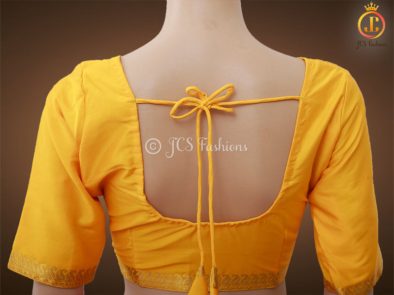 Pure Mysore Silk Saree in Stunning Yellow
