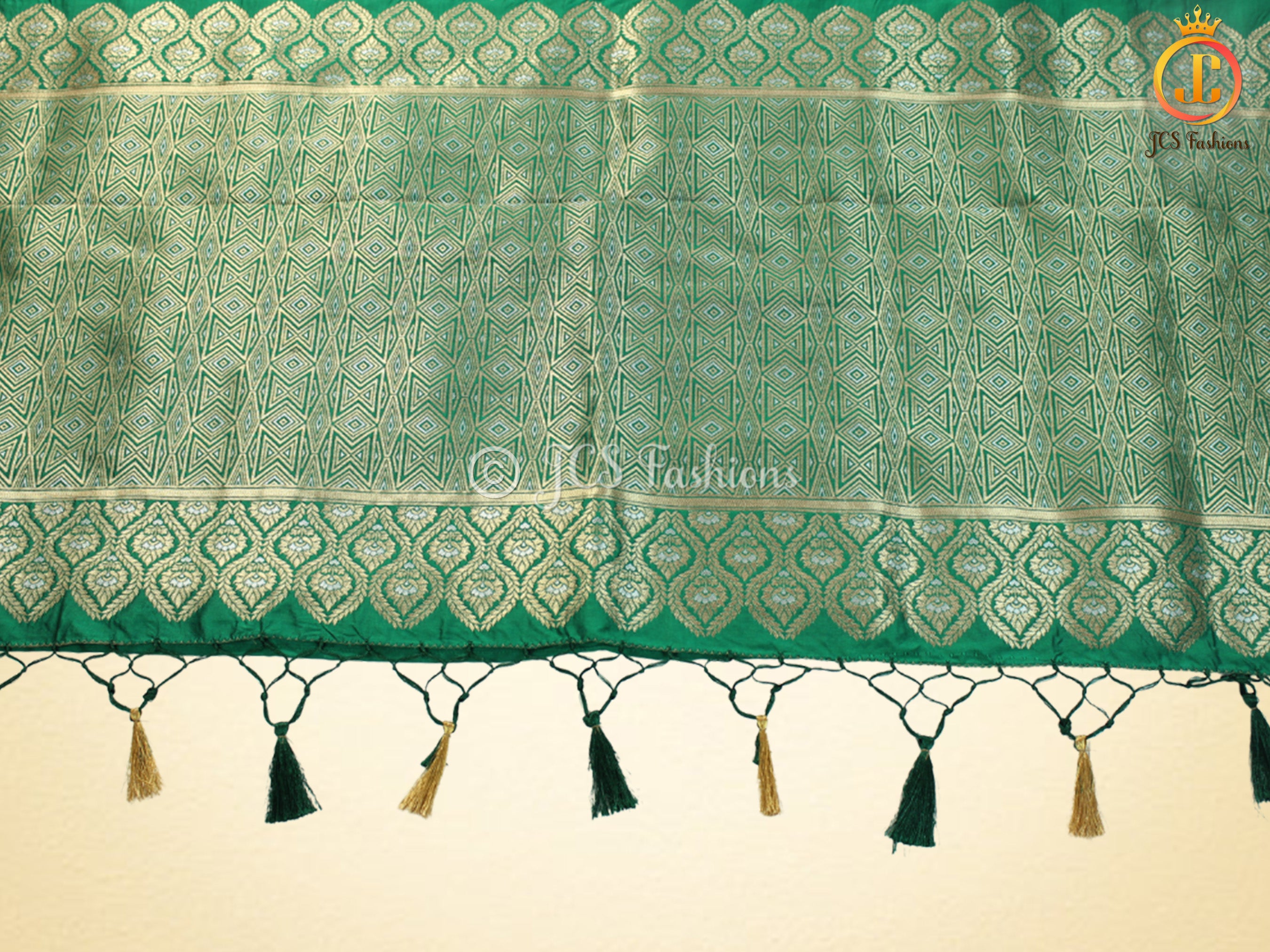 Semi Silk saree, Silver and antique Zari Motifs, Weaving Patterns with fully stitched Blouse SAREE JCS Fashions