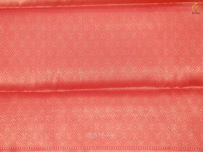 Indian Copper Zari Weaves Soft Silk Saree And Blouse