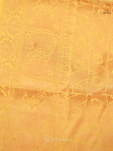 Elegant Indian Traditional Soft Silk Cotton Saree With Brocade Blouse