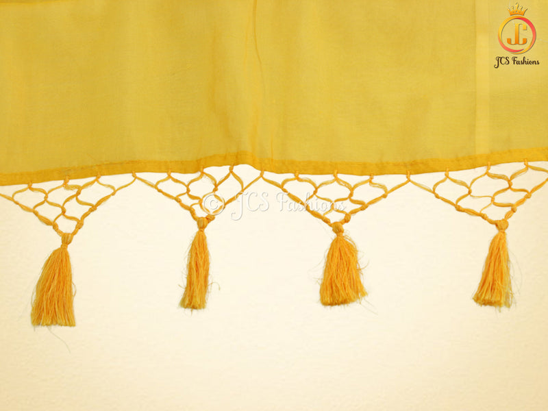 Yellow Color Soft Silk Traditional Saree With Fully stitched Blouse