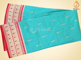 Pure Handloom Moonga Silk Gadwal Pattern Saree With Blouse
