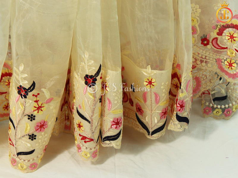 Premium Organza Silk Saree With Fully stitched Satin Bangalori Silk Blouse