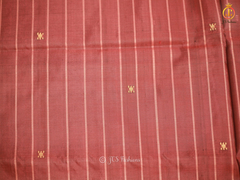 Elegant Traditional Designed Hand Woven VAALAI Pattu Saree