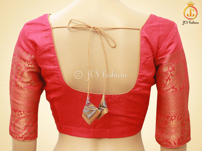 Traditional Kanchi Weaving Border Kalamkari Soft Silk Saree