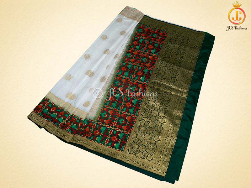 Banarasi Katan Full Weaved Saree With Fully stitched Blouse