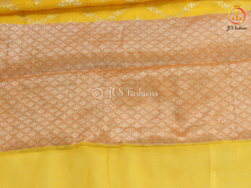 Yellow Color Soft Silk Traditional Saree With Fully stitched Blouse