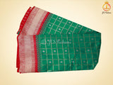 Moonga Silk Gadwal Pattern Saree With Fully Stitched Blouse