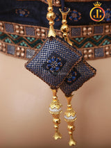 Sabyasachi Style Copper Jari Heavy Embroidery Work Blouse - Size 42