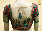 Banarasi Katan Full Weaved Saree With Fully stitched Blouse