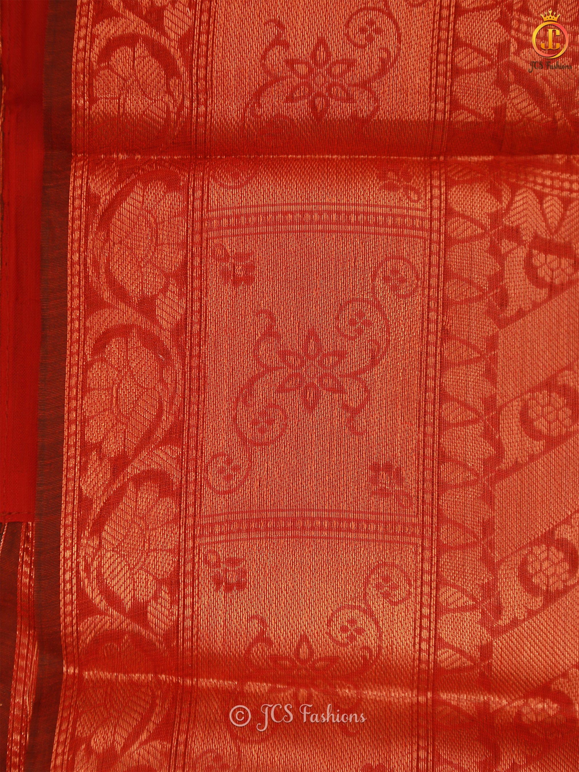 Graceful Soft Silk Cotton Saree With Brocade Blouse SAREE JCS Fashions
