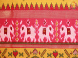 Patola Design Border Banarasi Munga Silk Saree With Blouse