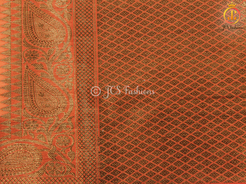 Beige Color Kadhi Linen saree with all-over Antic zari motifs