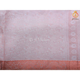 Pure Kanchipuram Silk Saree With Blouse, Copper Zari, Wedding Wear
