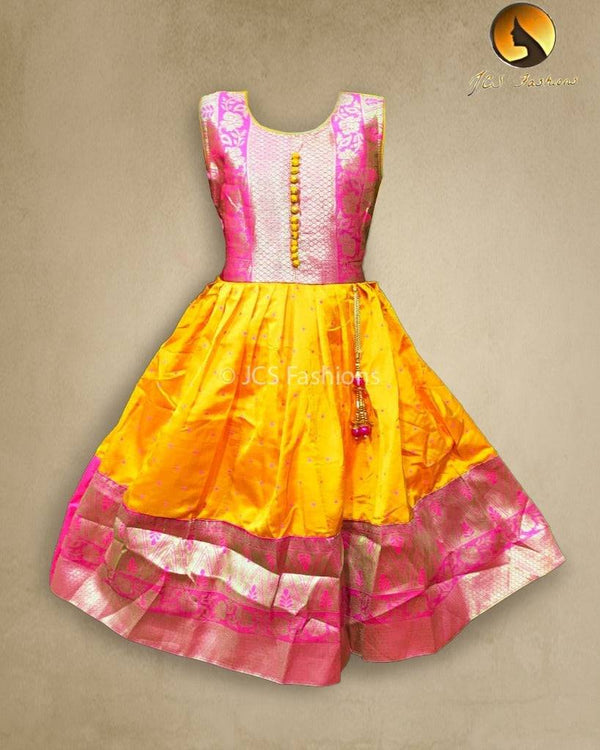 Kids Silk Cotton Frock
