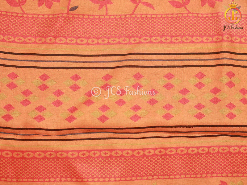 Kalamkari Soft Silk Allover Kalamkari Design Saree With Blouse
