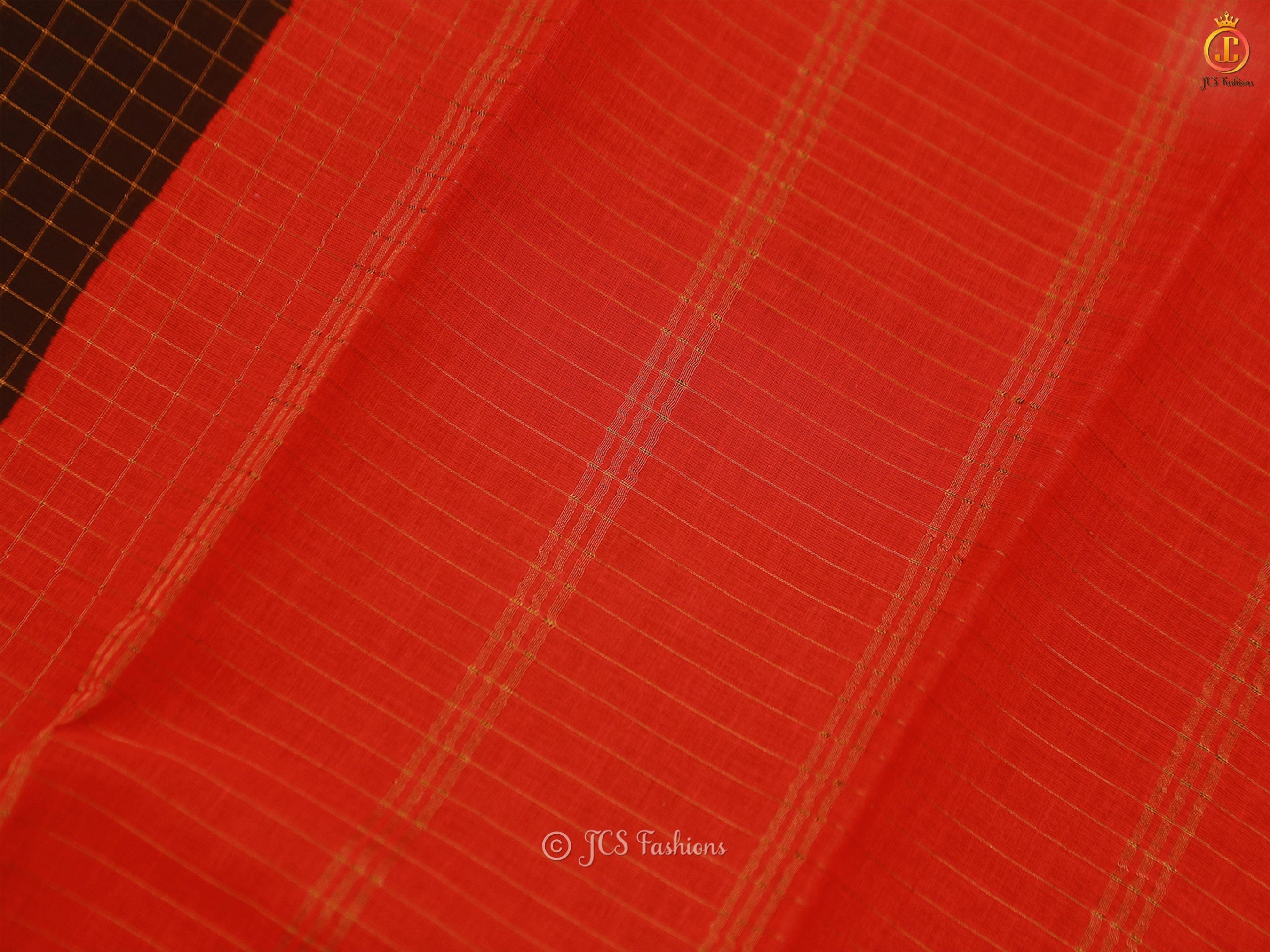 Red Zari Kattam Body Kanchi Rich Cotton Peacock Design Saree SAREE JCS Fashions
