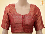 Banarasi Weaving Red Semi Soft Silk Saree With Brocade Blouse