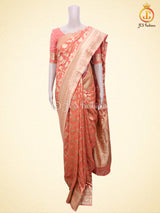 Pure Kaddi Banarasi Georgette Saree With Fully stitchedBlouse