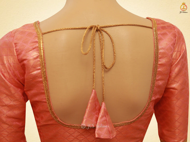 Exquisite Soft Silk Cotton Saree With Brocade Blouse
