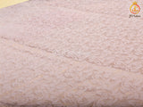 Retro-Type Peach Banarasi Crape Soft Silk Saree With Blouse