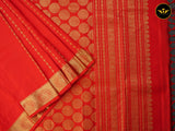 Pure Kanchipuram Saree: Gold and Copper Zari Butties and Fully Stitched Blouse
