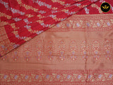 Light Weight Banarasi Silk Saree With Fully Stitched Blouse