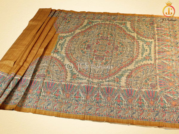 Madhubani Art Work Saree, Ethnic Wear