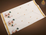 Flaunt your elegance with our Kerala saree in silk cotton fabric, perfect for Vishu and Onam celebrations