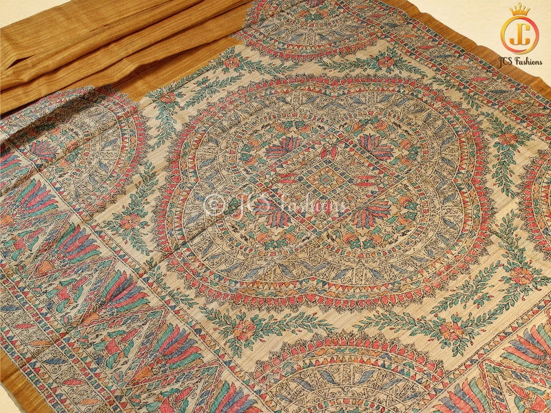 Madhubani Art Work Saree, Ethnic Wear