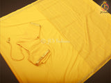 Pure Mysore Silk Saree in Stunning Yellow