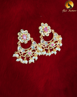 Chandbali Earrings | Indian Earrings | Kundan Earrings Jewelry