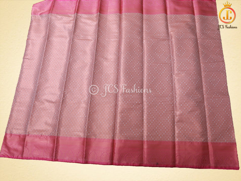 Leaf Butta Design Soft Silk Saree With A Beautiful Blouse