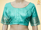 Pure Banarasi Silk Saree With Fully stitched blouse