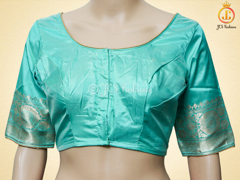 Pure Banarasi Silk Saree With Fully stitched blouse