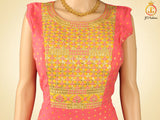 Premium Anarkali Long Gown with Beautiful Dupatta in Pink