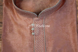 Indian Men's Silk Cotton Long Sleeves Kurta Pajamas for Men's Dressing Gift