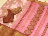 Kanchi Weaving Border Traditional Kalamkari Soft Silk Saree
