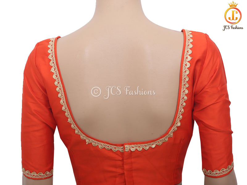Sabyasashi Cut Ready-Made Blouse, Lehenga Blouse, Stylist Back Open Saree Blouse in Dark Colors