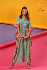 Women's Kaftan Jumpsuit with Shibori Design