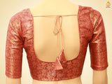 Elegant Soft Silk Cotton Saree With Brocade Blouse