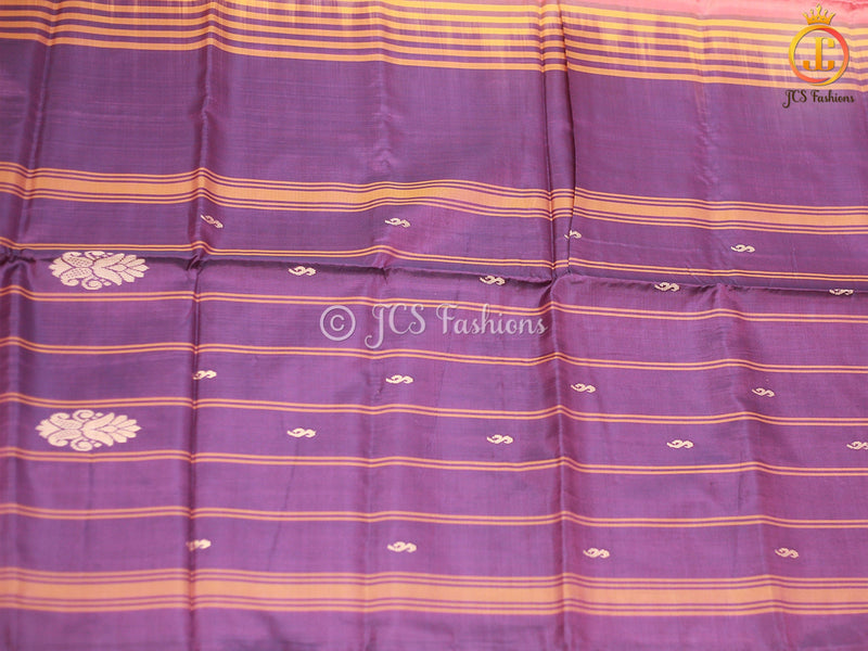 Indian Timeless Elegance Hand Woven VAALAI Pattu/Banana pith Sarees
