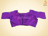 Kolam/Rangoli Saree in Uppada Tissue Silk with Fully Stitched Blouse