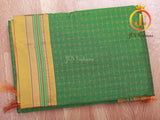 All-Over Star design Ilkal Soft Cotton Silk Saree With Blouse piece
