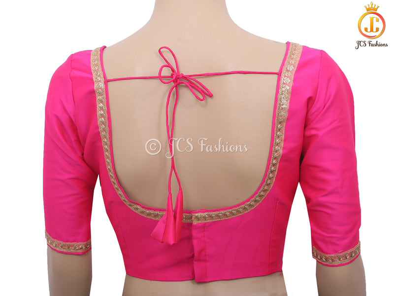Sabyasashi Cut Ready-Made Blouse, Lehenga Blouse, Stylist Back Open Saree Blouse in Dark Colors