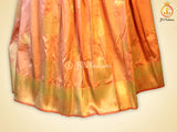 Unique and Trendy Half Saree Set  For Teens | Peach