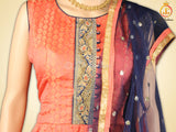 Indo-western Long gown with Stunning dupatta and leggings