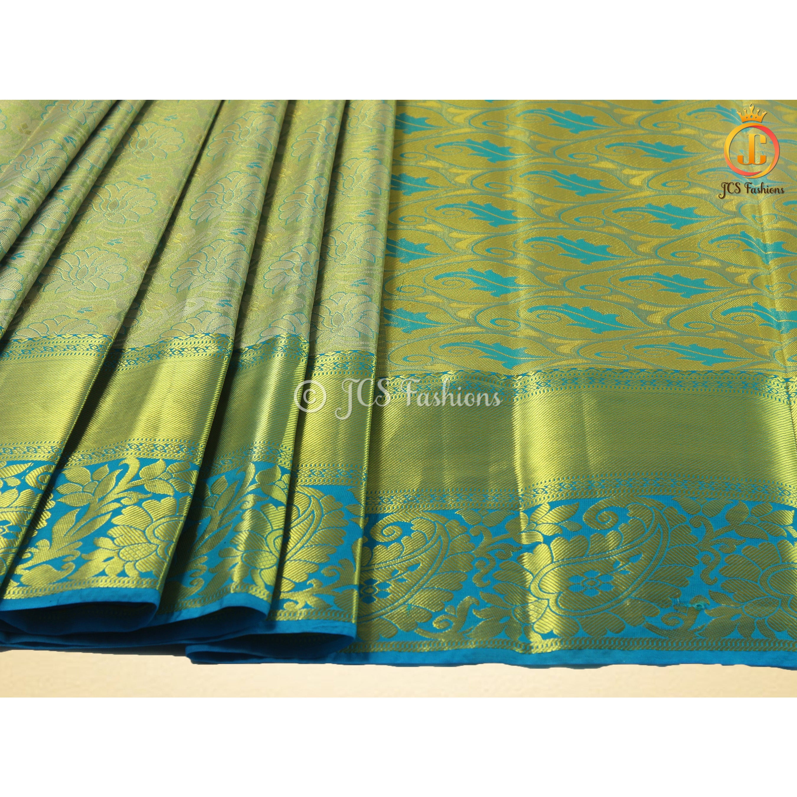 Semi silk, Kanchi pattu saree With Blouse. Traditional Indian Saree For Women SAREE JCS Fashions