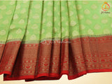 Banarasi Silk Saree, Stitched Blouse