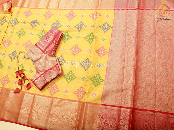 Banarasi Handloom Saree With Fully Stitched Blouse